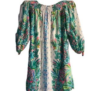 Lilly Pulitzer Women's Maryellen Dress Resort White Coconut Row XXS